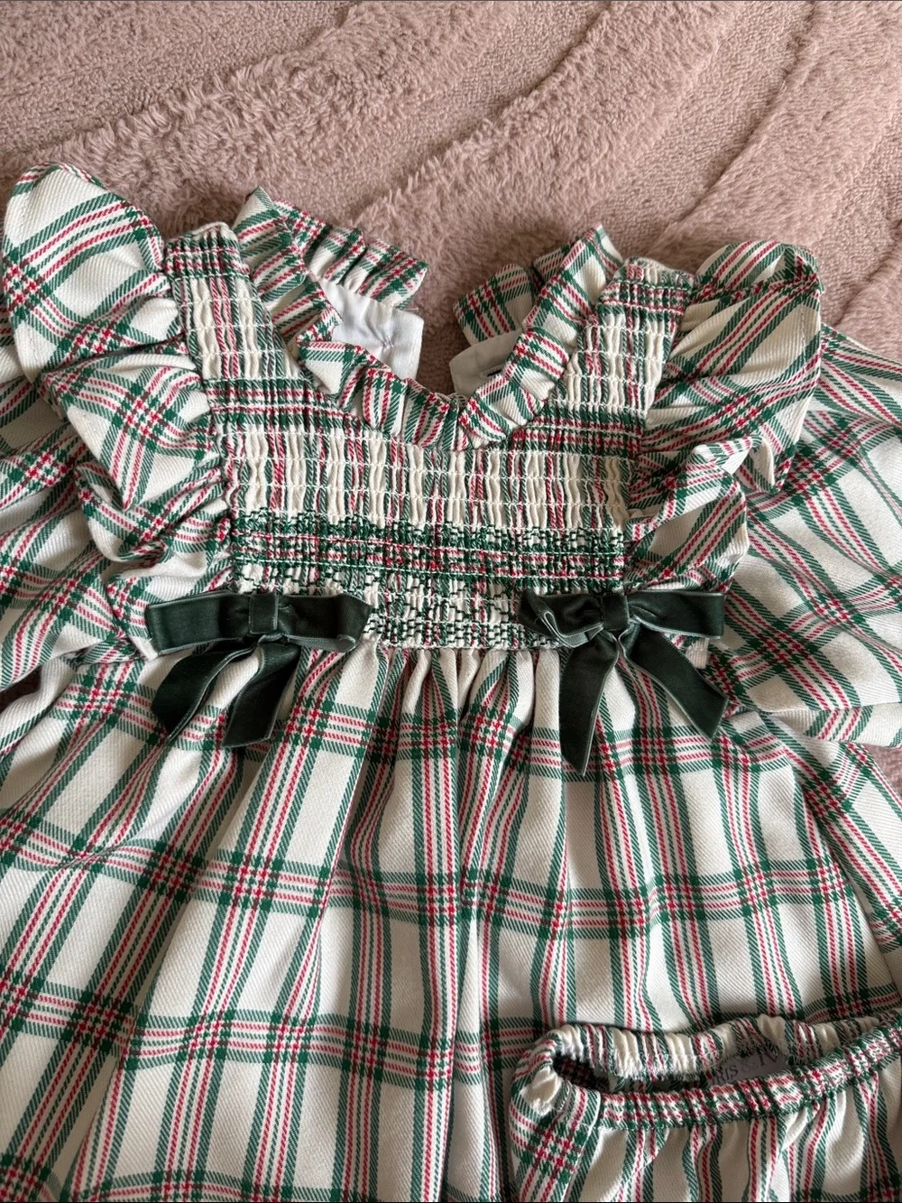 Plaid holiday Christmas dress